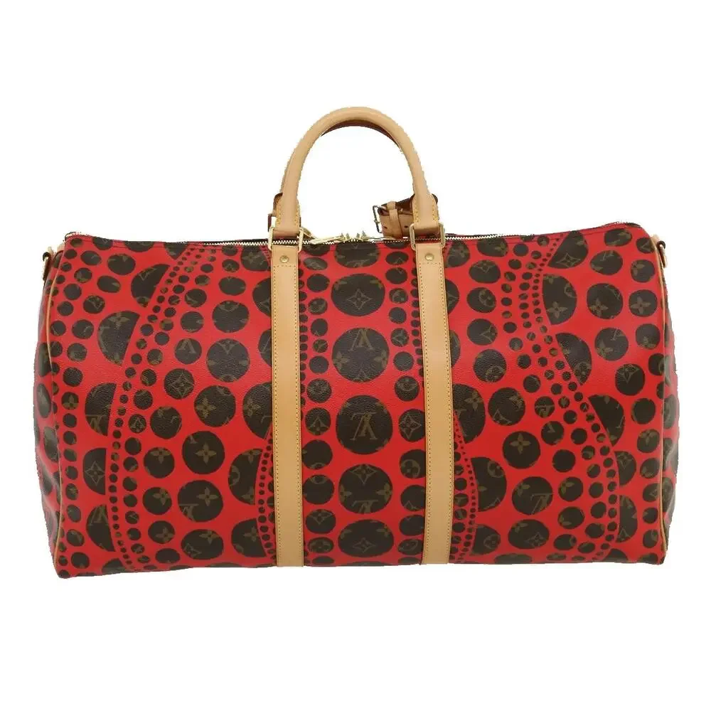 LOUIS VUITTON Monogram Yayoi Kusama Keepall Bandouliere55 Bag M40695